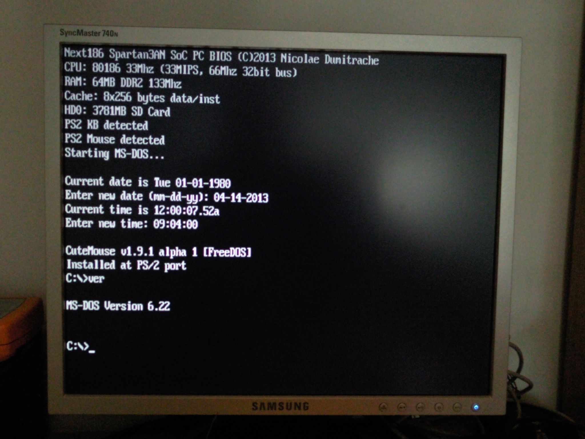 Booting DOS 6.22